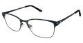 Ann Taylor AT102 Matte Navy (C02) Eyeglasses - Color Image