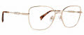 Badgley Mischka Ninon Rose/Gold Eyeglasses - Color Image