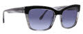 Badgley Mischka Laure Grey Horn Sunglasses - Color Image