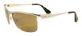 Black Flys Fly 1st Class Shiny Gold / Brown Polarized Lens Sunglasses - Color Image