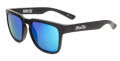 Black Flys Aqua Fly Matte Black / Blue Mirror Polarized Lens Sunglasses - Color Image