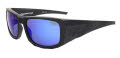 Black Flys Armored Flys Matte Black w/ Blue Mirrored Lens Sunglasses - Color Image