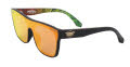 Black Flys Choloha Mono Fly / Sullen Collab Matte Black w/ Red Mirror Lens Sunglasses - Color Image