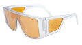 Black Flys Fly Jefe Z87 Clear / Orange Silver Lens Sunglasses - Color Image