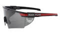 Black Flys Fly Shield Shiny Black Red / Smoke Polarized Lens Sunglasses - Color Image