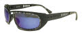 Black Flys Hi Fly Shiny Black-Grey Marble / Blue Mirror Lens Sunglasses - Color Image
