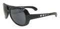 Black Flys King Fly Shiny Black / Smoke Lens  Sunglasses - Color Image
