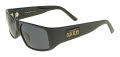 Black Flys Santeria Fly (Cali Plate) Shiny Black / Smoke Lens  Sunglasses - Color Image