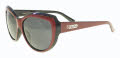 Black Flys Kissy Fly Red Black / Smoke Gradient Lens Sunglasses - Color Image