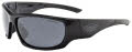Black Flys Fly Defense Shiny Black with Smoke Lens Sunglasses - Color Image