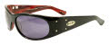 Black Flys Fly No. 5 Shiny Black Red / Smoke Lenses Sunglasses - Color Image