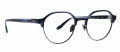 Badgley Mischka Barlow Blue Horn Eyeglasses - Color Image