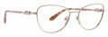 Badgley Mischka Roselle Rose/Gold Eyeglasses - Color Image
