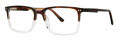 B.M.E.C. Big Mens Big Assist Brown Demi Crystal Eyeglasses - Color Image