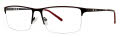 B.M.E.C. Big Mens Big Help Matte Black/Brick Eyeglasses - Color Image