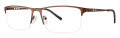 B.M.E.C. Big Mens Big Help Matte Brown/Black Eyeglasses - Color Image