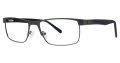 B.M.E.C. Big Mens Big Block Matte Black Eyeglasses - Color Image