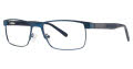 B.M.E.C. Big Mens Big Block Matte Navy Eyeglasses - Color Image