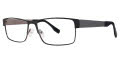 B.M.E.C. Big Mens Big Draft Matte Black Gunmetal Eyeglasses - Color Image
