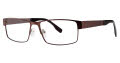 B.M.E.C. Big Mens Big Draft Matte Brown Gunmetal Eyeglasses - Color Image