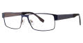 B.M.E.C. Big Mens Big Draft Matte Navy Gunmetal Eyeglasses - Color Image