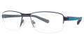 B.M.E.C. Big Mens Big Loop Matte Navy Blue Eyeglasses - Color Image