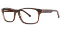 B.M.E.C. Big Mens Big Muscle Brown Demi Eyeglasses - Color Image