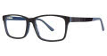 B.M.E.C. Big Mens Big Note Black Navy Matte Eyeglasses - Color Image