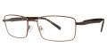 B.M.E.C. Big Mens Big Town Matte Brown Tortoise Eyeglasses - Color Image