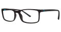 B.M.E.C. Big Mens Big Wave Black-Blue Eyeglasses - Color Image