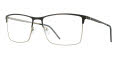B.M.E.C. Big Mens Big Advance Matte Gunmetal Grey Eyeglasses - Color Image