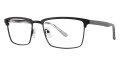 B.M.E.C. Big Mens Big Jake Matte Black Grey  Eyeglasses - Color Image