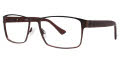 B.M.E.C. Big Mens Big Demand Matte Brown Eyeglasses - Color Image