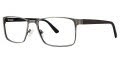 B.M.E.C. Big Mens Big Edge Matte Pewter Black Eyeglasses - Color Image