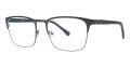 B.M.E.C. Big Mens Big Bonus Matte Black Gunmetal Eyeglasses - Color Image