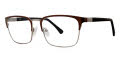 B.M.E.C. Big Mens Big Bonus Matte Brown Gunmetal Eyeglasses - Color Image