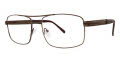 B.M.E.C. Big Mens Big Issue Brown Eyeglasses - Color Image