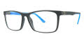 B.M.E.C. Big Mens Big Push Black Blue Matte Eyeglasses - Color Image