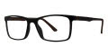 B.M.E.C. Big Mens Big Push Black Brown Matte  Eyeglasses - Color Image