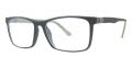 B.M.E.C. Big Mens Big Push Black Grey Matte Eyeglasses - Color Image