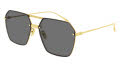 Bottega Veneta BV1045S Gold / Grey Lens (001) Sunglasses - Color Image