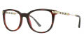 Burberry BE2255Q Top Havana On Bordeaux (3657) Eyeglasses - Color Image