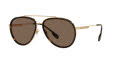 Burberry BE3125 Oliver Gold / Dark Brown Lens (101773) Sunglasses - Color Image