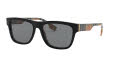 Burberry BE4293 Top Black On Vintage Check / Gray (380687) Sunglasses - Color Image
