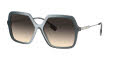 Burberry BE4324F Isabella - Alternate Fit Blue / Light Yellow Gradient Grey Lens (30052Q) Sunglasses - Color Image