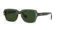 Burberry BE4349 - Eldon Green / Dark Green Lens (394671) Sunglasses - Color Image