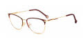 Carolina Herrera HER-0161 Gold Burgundy (NOA) Eyeglasses - Color Image