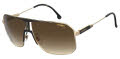 Carrera CA1043/S Black Gold / Brown Gradient (02M2/HA) Sunglasses - Color Image