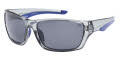 Caterpillar Rigger Gloss Grey Crystal with Solid Smoke Polarized Lens (108) Sunglasses - Color Image