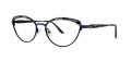 Caviar 1814 Black/ Blue w/ Clear Crystals (55) Eyeglasses - Color Image